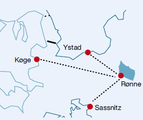 Trasy promowe Bornholmerfaergen