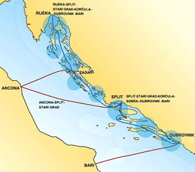 Trasy promowe Jadrolinija
