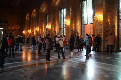 Sala balowa w ratuszu Miejskim w Sztokholmie