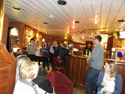 Podczas spotkania na promie