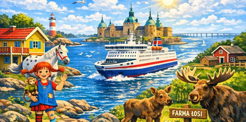 Kraina Pippi, farma łosi i Kalmar