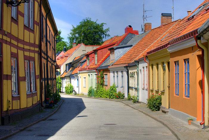 Ystad - szachulcowa zabudowa
