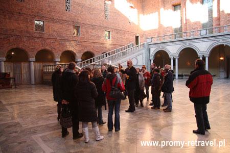 Wnętrze Ratusza w Sztokholmie